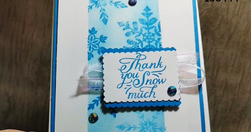 Snowflake Thank You Card