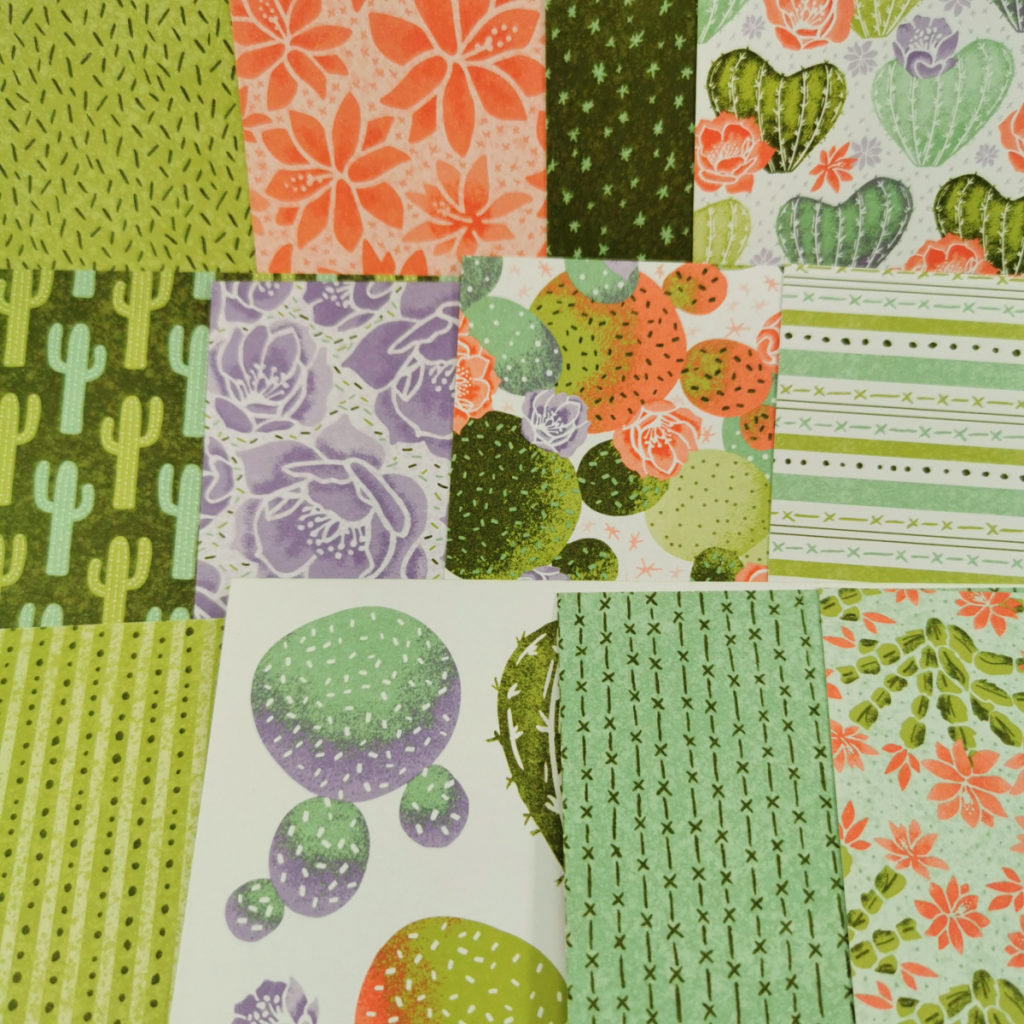 The Designer series paper from Stampin' Up's flowering cactus product medley