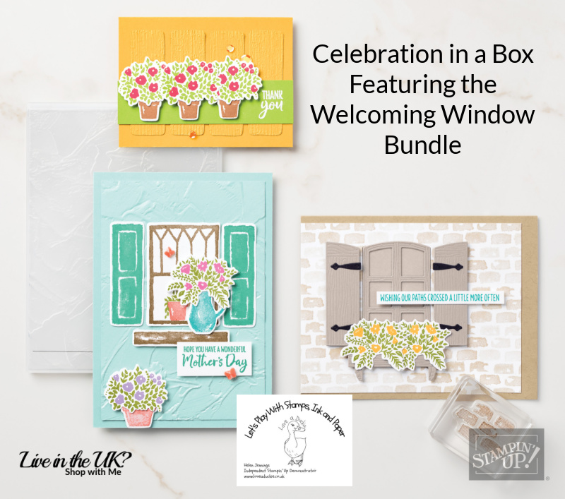 A class in the post creating 6 beautiful cards with stampin' Up's Welcoming Window Class