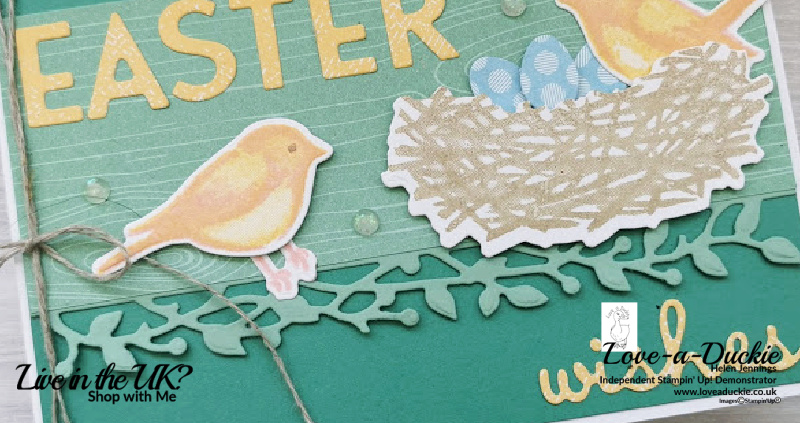 An Easter Card with Birds and Branches