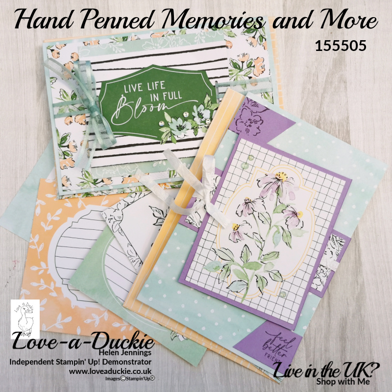 Quick cards made with hand Penned Memories and More cards from Stampin' Up