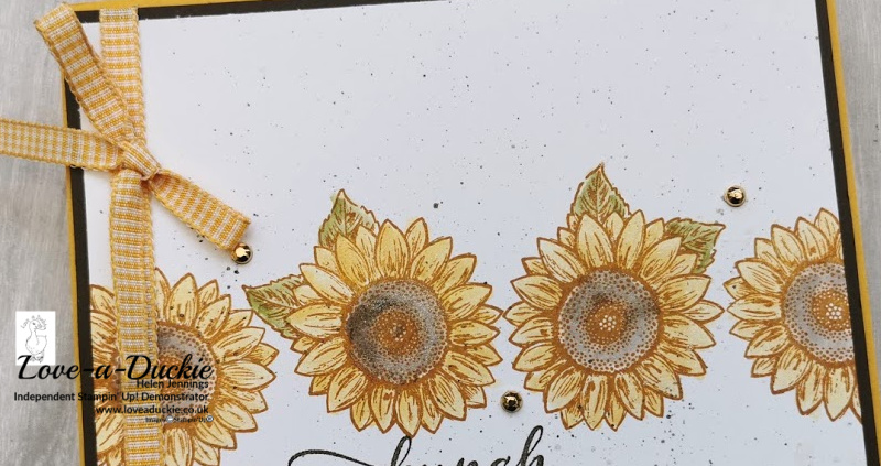 Sunflower Thank You Card