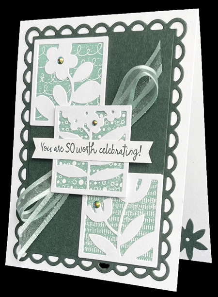 Three overlapping squares from the All Squared Away bundle from Stampin' Up