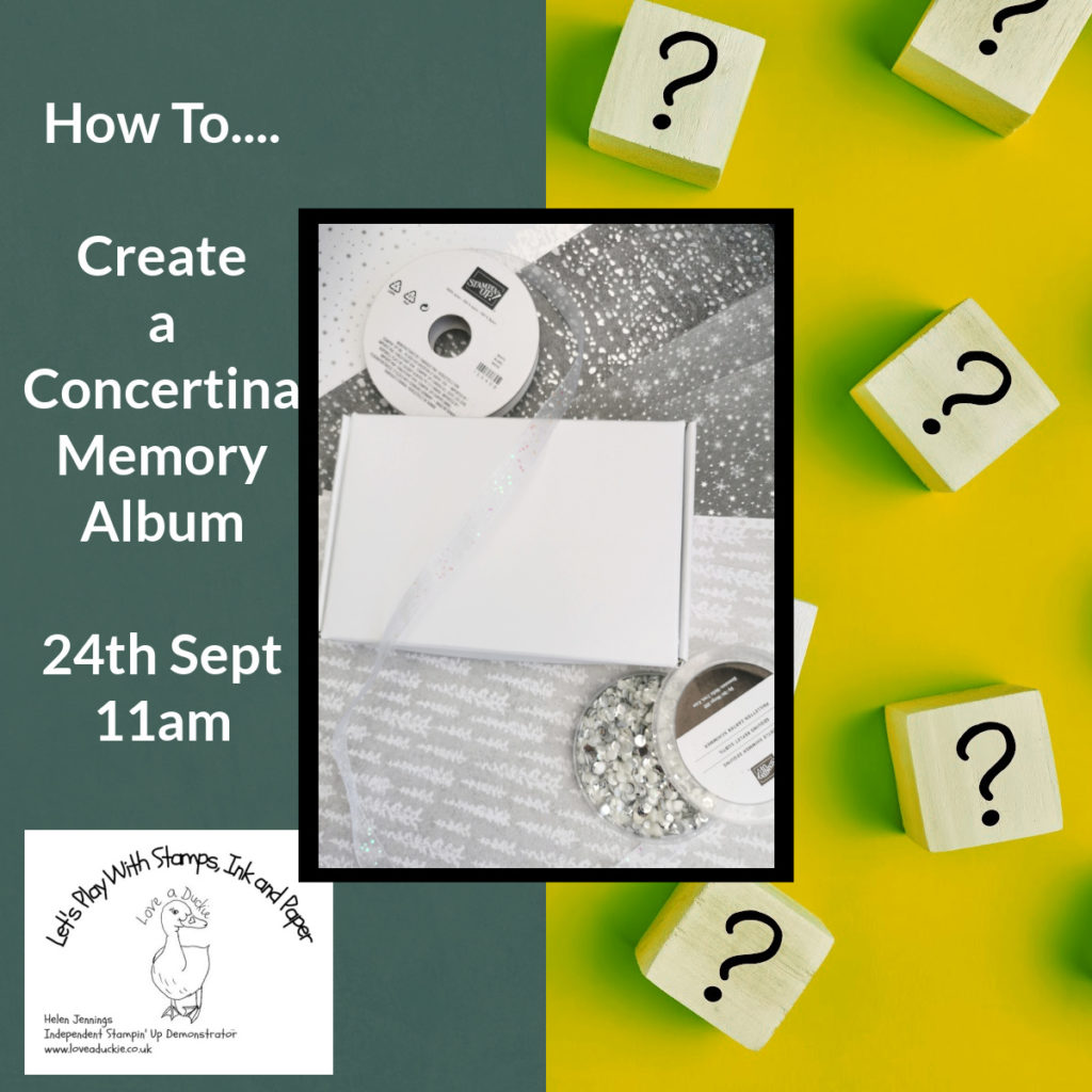 A Technique class creating a Concerina memory Album