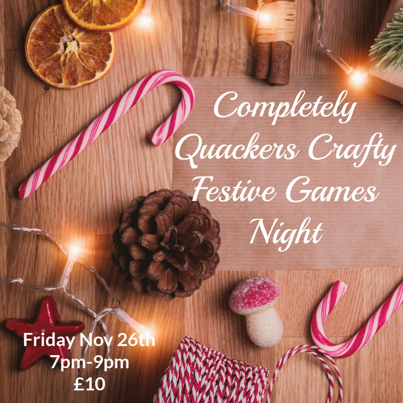 A Festive Games night with crafting and games via Zoom with Love-a-Duckie