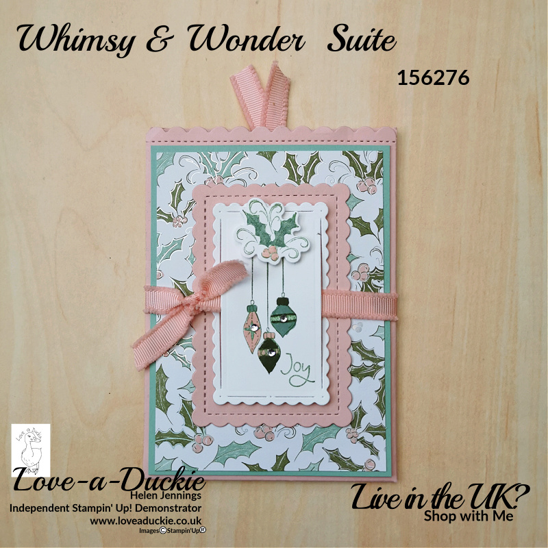 A Pocket card featuring Whimsy & Wonder Designer series paper from Stampin' Up