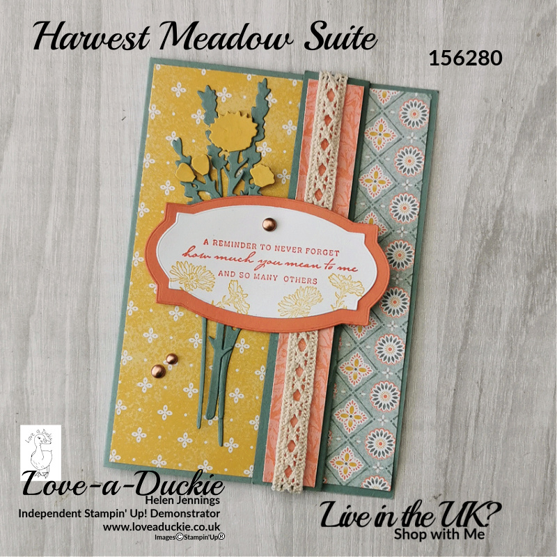 A Mystery Stamping Card with the Harvest Meadow Suite from Stampin' Up!