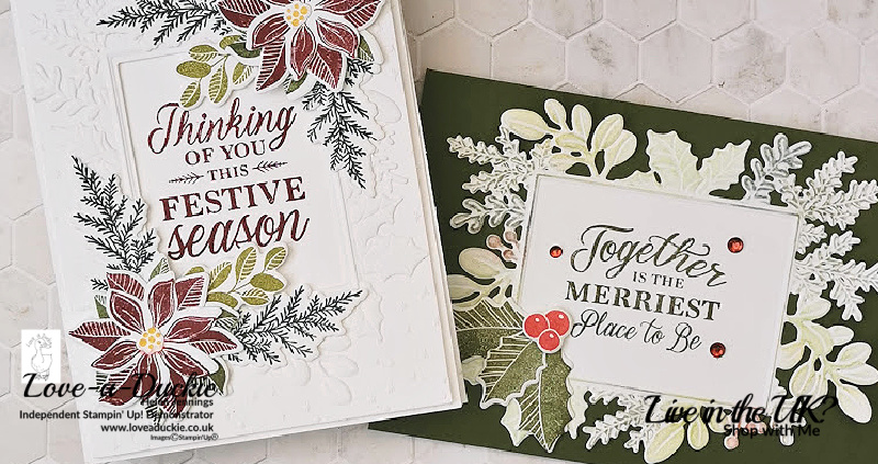 Embossed and Die Cut Christmas Cards.