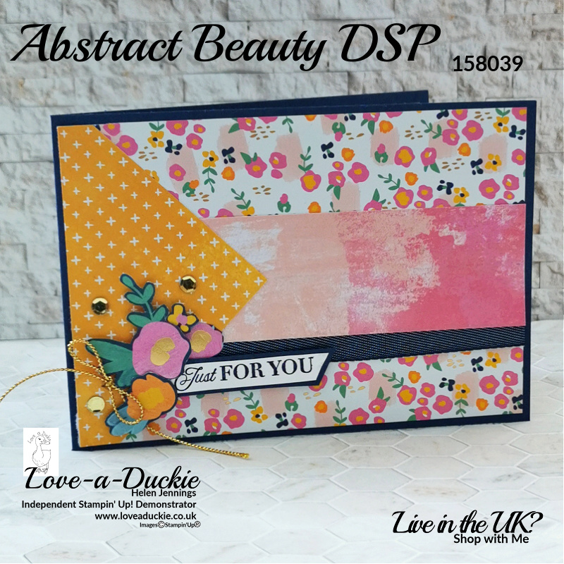 Card Making with Patterned Papers from Stampin' Up's Abstract Beauty Collection