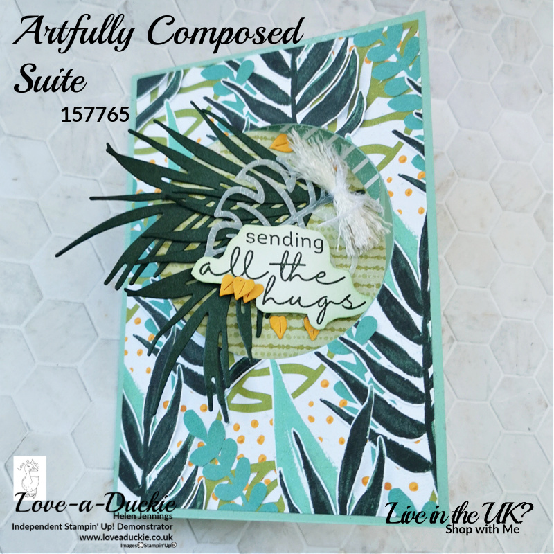 a Pop out swing card using the Artfully Composed Suite from Stampin' Up!