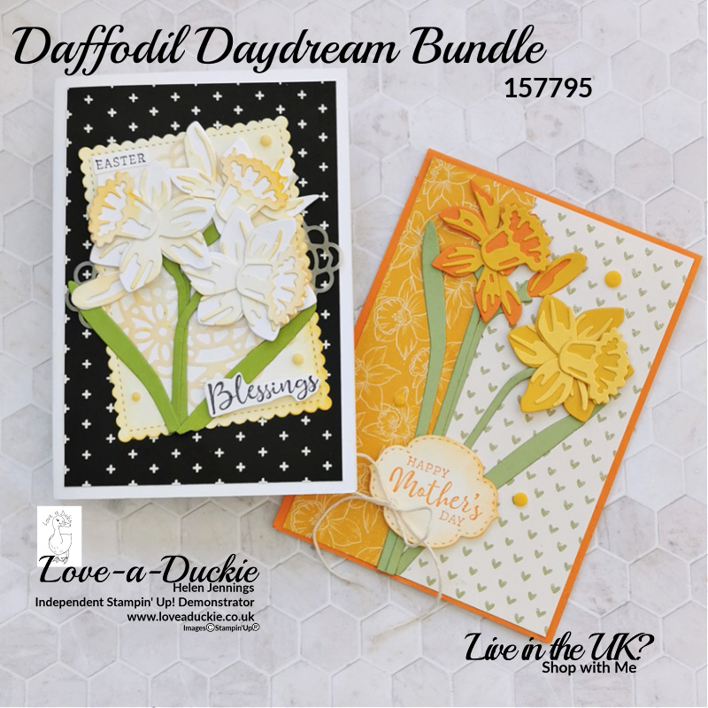 A pair of spring cards using the Daffodil Daydream Bundle from Stampin' Up!