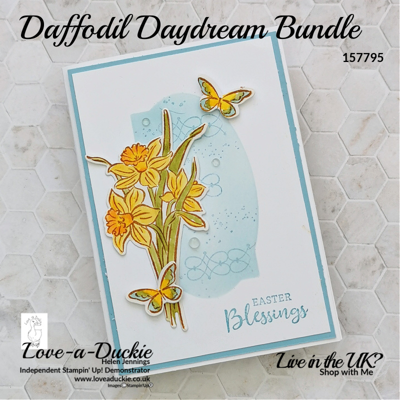 You can see how to use reverse masking in this card using the daffodil daydream bundle from Stampin' Up!