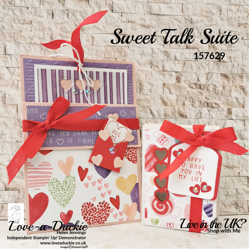 Creating a pocket card and sweet treat box with Stampin' Up's Sweet Talk Suite