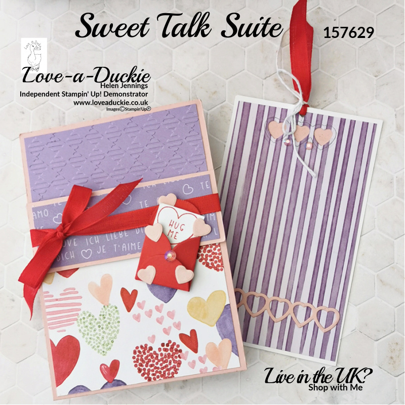 Creating a pocket card with a pull out insert using Sweet Talk suite products from Stampin' Up