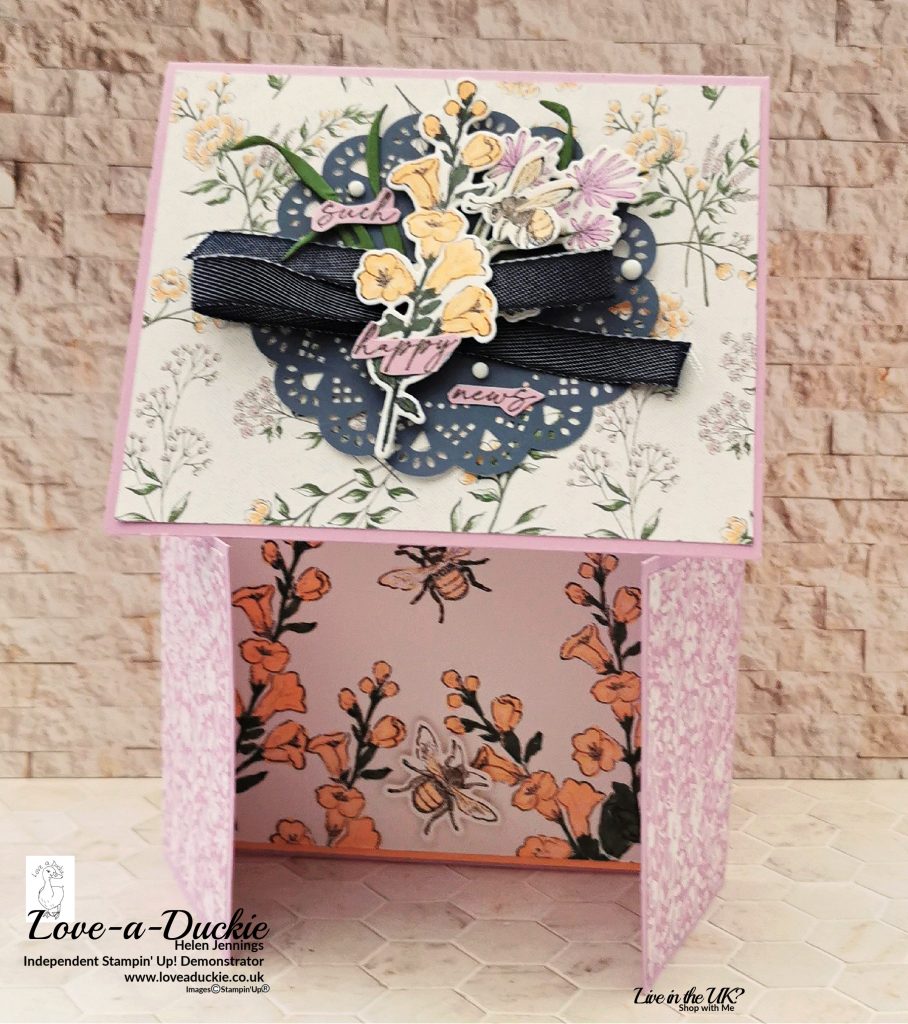 A sneak peek of my fancy fold card from the Tutorial Bundle