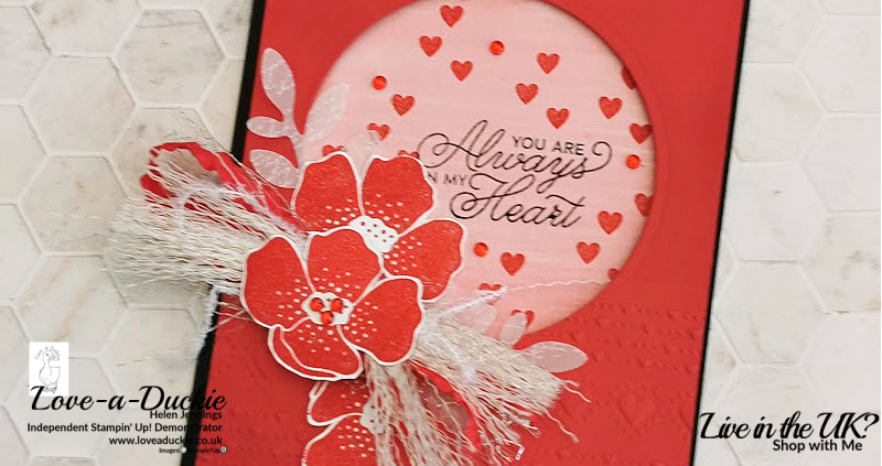 Hearts and Flowers Valentine Card