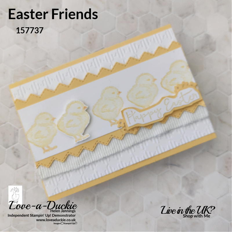 Lots of chicks in this Repeat Stamping Easter Card using the Easter Friends stamp set from Stampin' Up