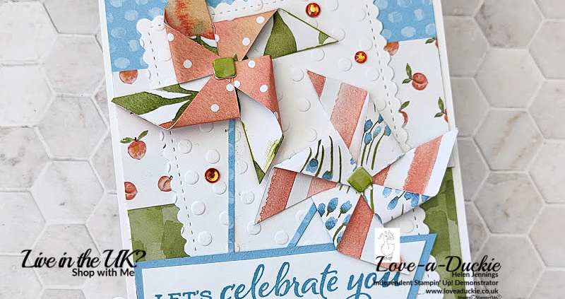 Create a Pinwheel Card with Patterned Paper