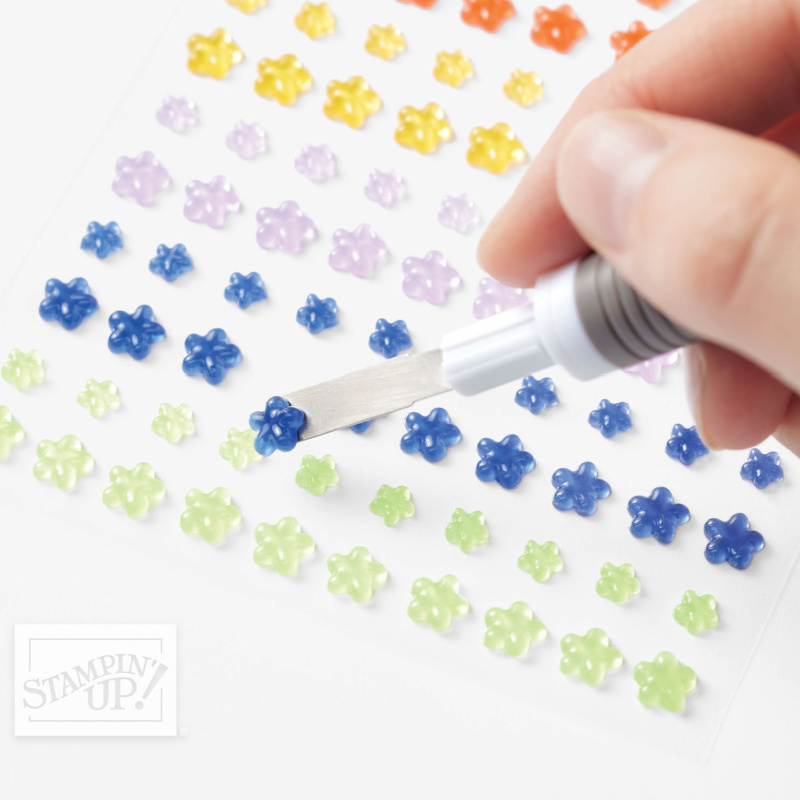Fun Flower resin Shapes from Stampin' Up!