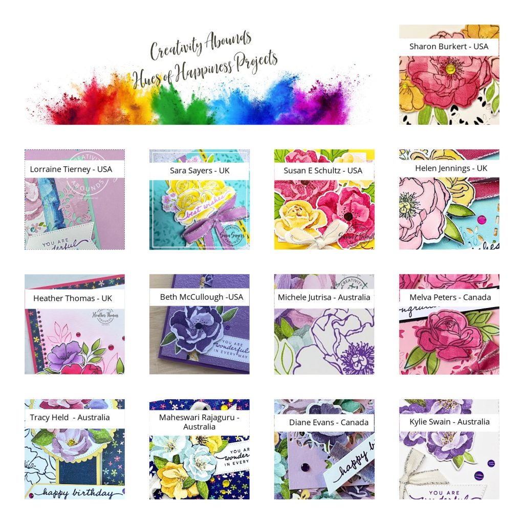 Hues of Happiness Tutorial Bundle from the Creativity Abounds Design team using Stampin' Up products