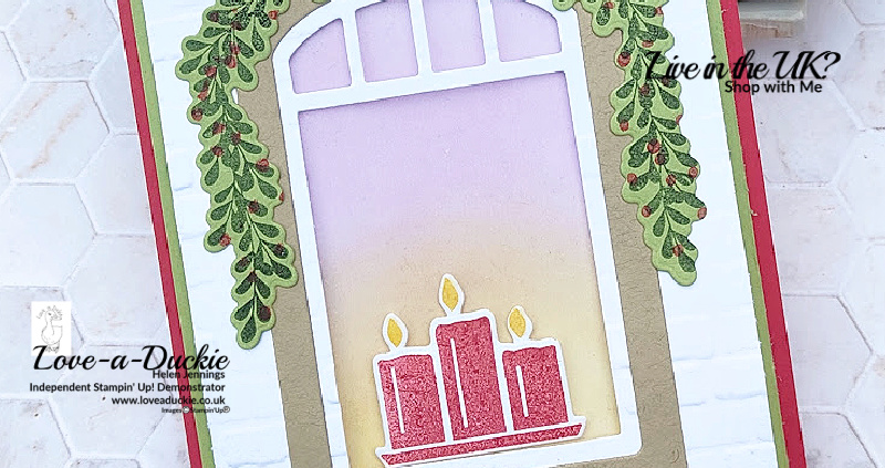 Ink Blending Christmas Window Card