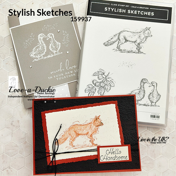 Stylish Sketches from Stampin' Up have used to create these animal cards.