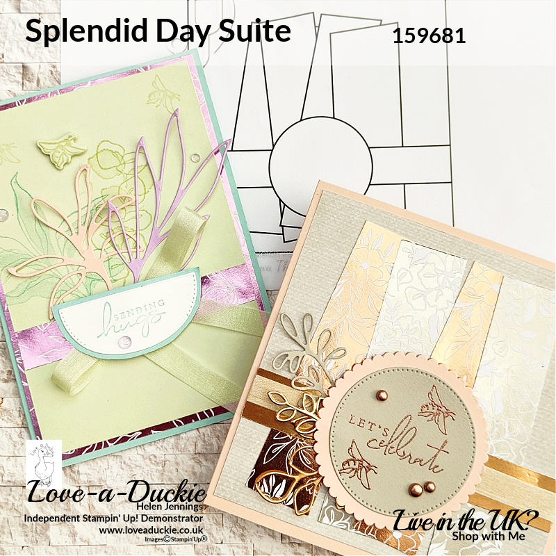 Using Sketch Challenges to Create Cards with the Splendid Day Suite from Stampin' Up!