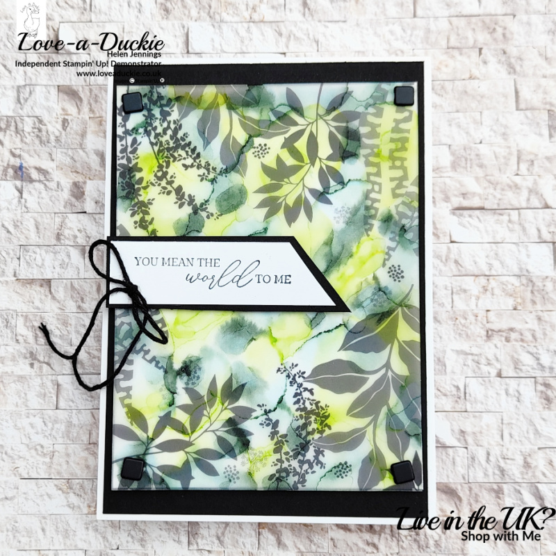 Alcohol Blending with Stampin' Blends on some Lovely Layers Vellum from Stampin' Up!
