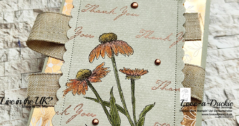 Stamping on Patterned Paper