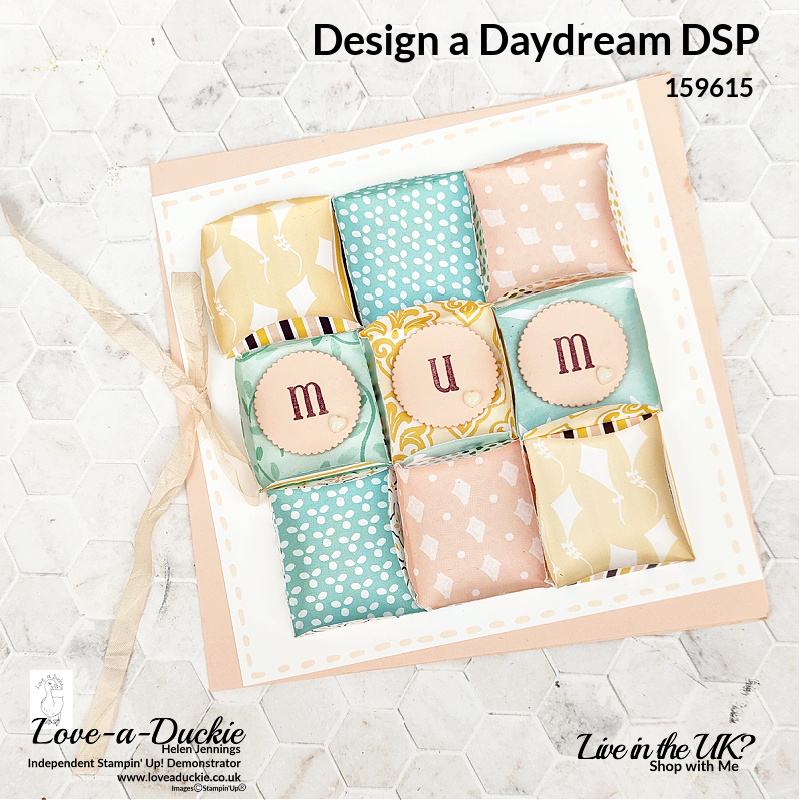 Paper folding with circles using Design a daydream Designer Series paper from Stampin' Up!