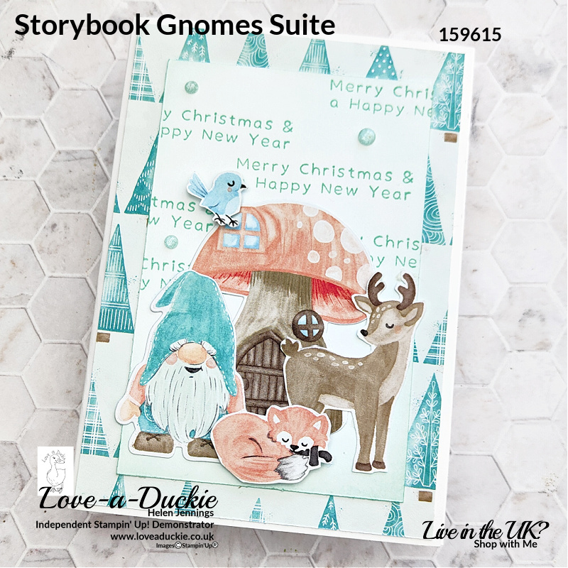 Storybook characters that have been die cut and fussy cut from the Storybook Gnomes Designer Series Paper from Stampin' Up!