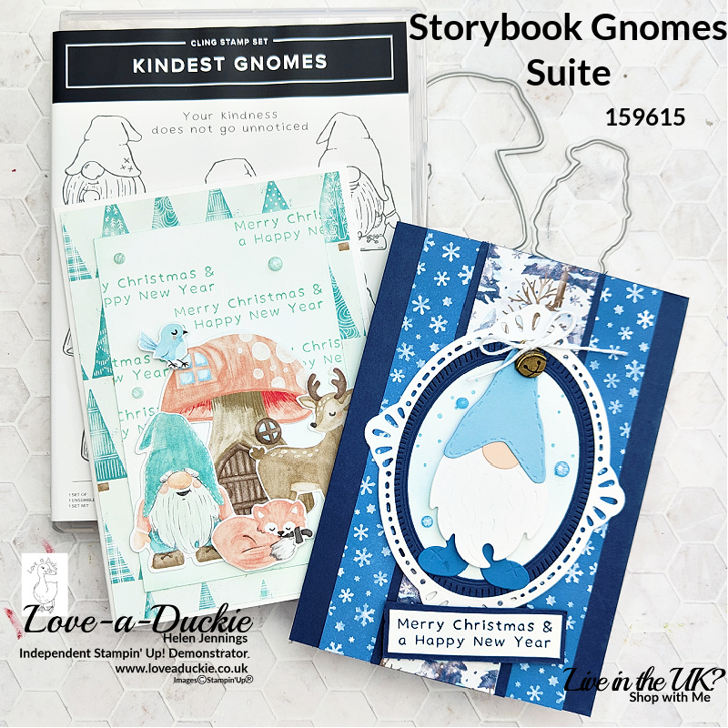 Gnome Themed Christmas cards  using Stampin' Up's! storybook Gnomes Suite