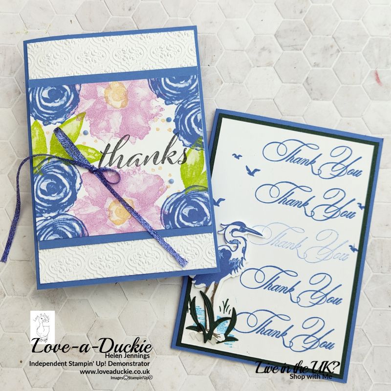 Thank you cards for both feminine and masculine.