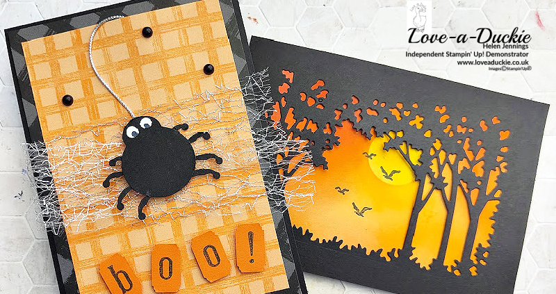 Halloween Cards Using Punches and Dies