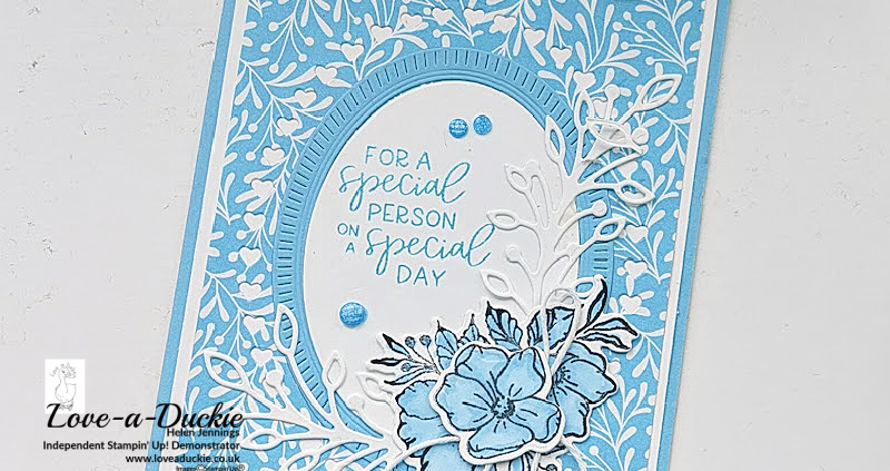 Monochrome Card in Blue