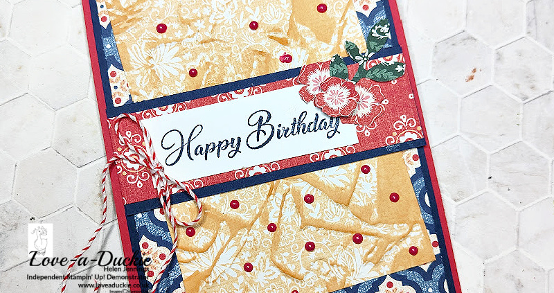 Quick & Easy Card With Patterned Paper