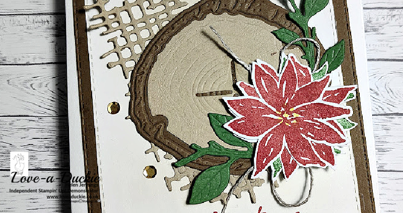 Layering Elements on a Christmas Card
