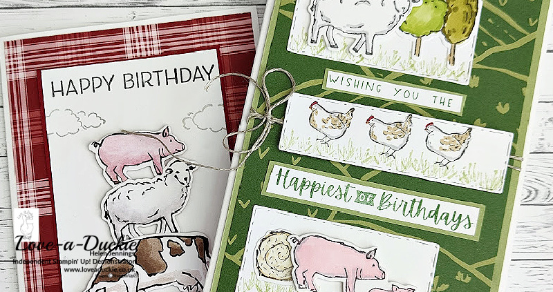 Farmyard Themed Birthday Cards