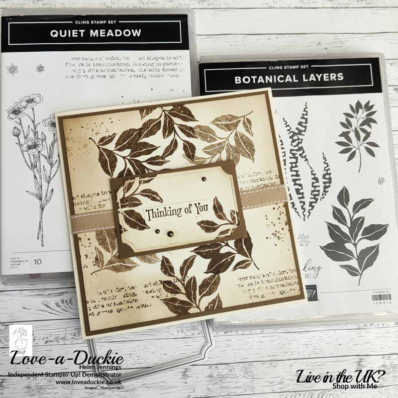 Kissing Technique using the Quiet Meadow and Botanical Layers stamp sets from Stampin' Up!