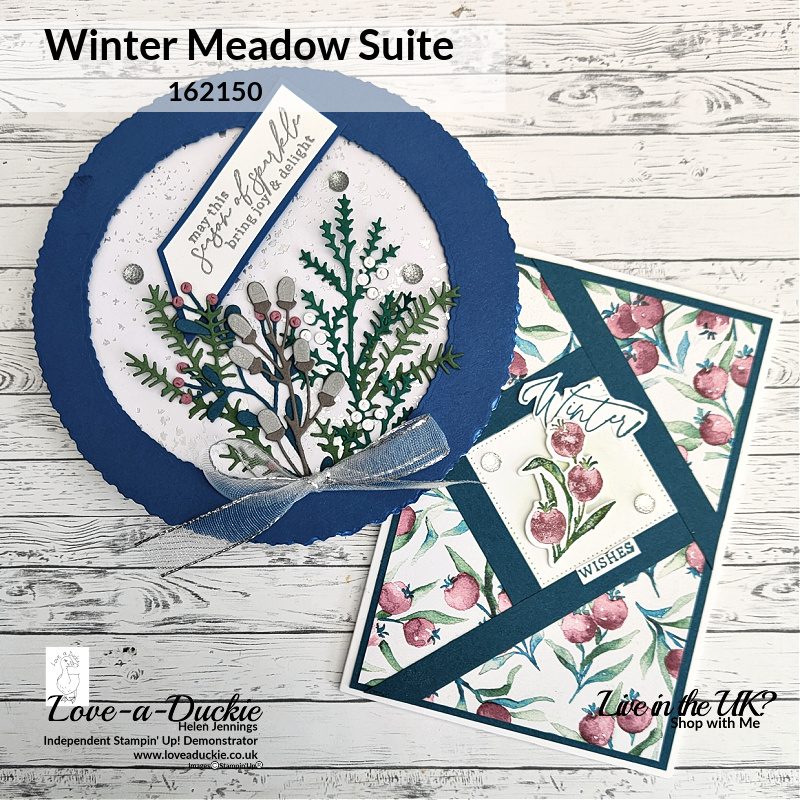 Cards for the winter months using the Winter meadow Suite from Stampin' Up!