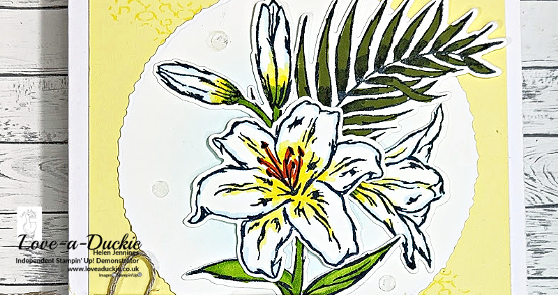 An Easter Card With Lilies