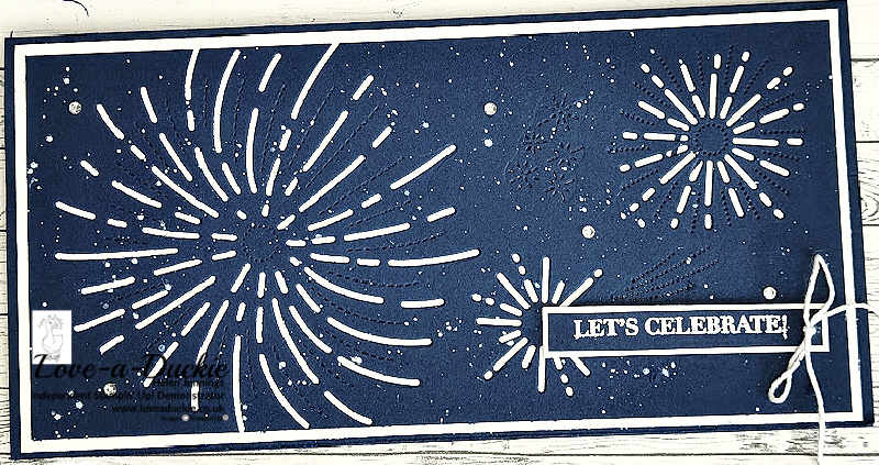 Firework Slimline Card