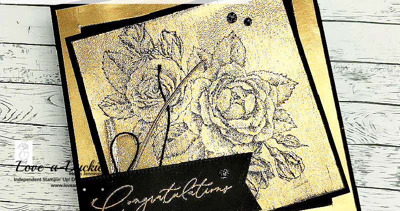 Black Ice Technique Using Stippled Roses