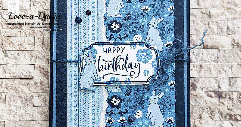 A Birthday Card With Layered Patterned Paper