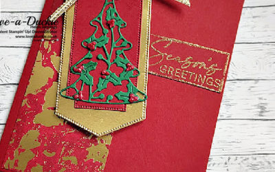 Christmas Card Using Traditional Colours With A Contemporary Twist.