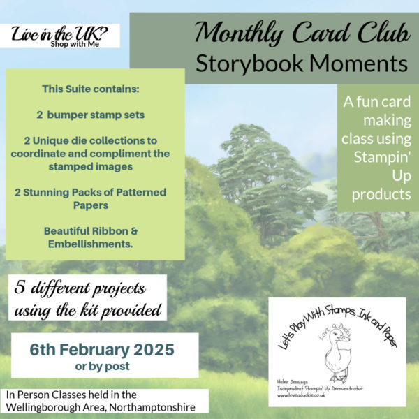 Monthly Card Club Using the Storybook Moments Suite