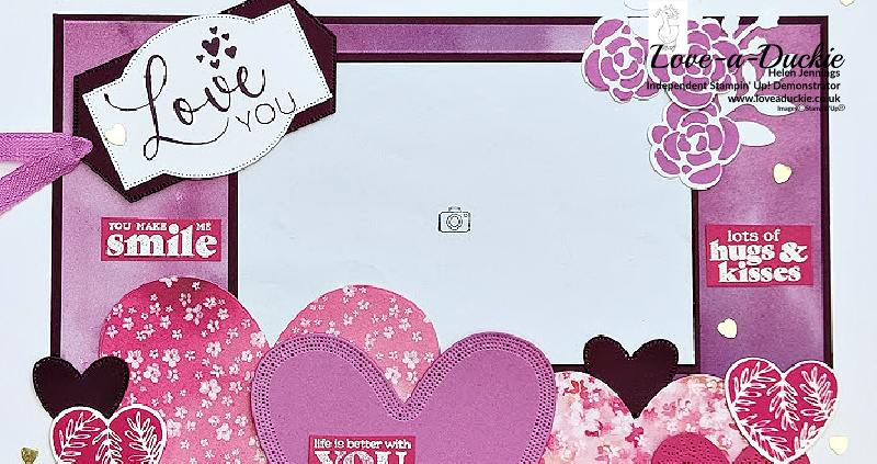 Hearts Galore Scrapbook Page