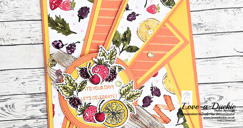 A Fruity Fan Fold Card