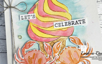 Watercolour Technique Ice Cream Card