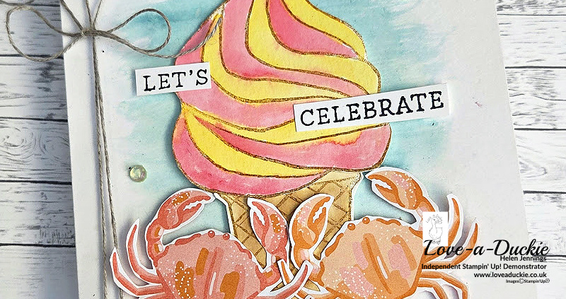 Watercolour Technique Ice Cream Card